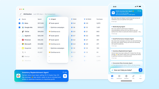 Attribution Table Agents + Mobile App