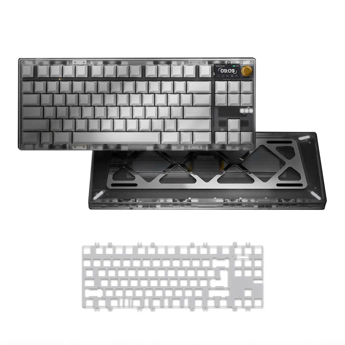 Meletrix Zoom DYNA TKL Keyboard - Frosted Clear - Image: 1