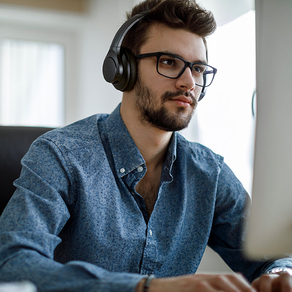 Life Q20 | Over-Ear Headphones with Hybrid ANC-Black