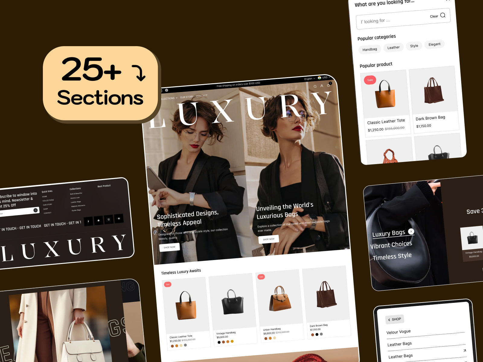 Showcase Luxury with Sections